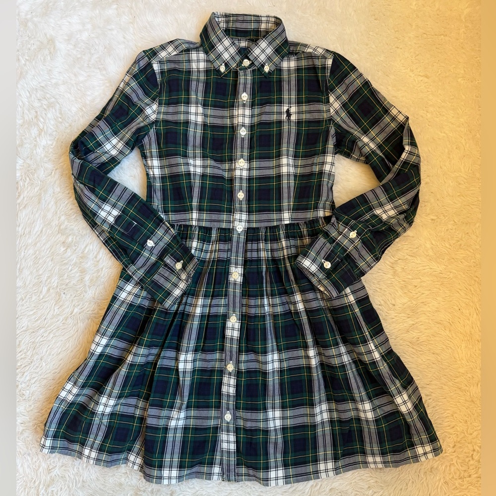 Polo by Ralph Lauren Paid Cotton Twill Shirtdress